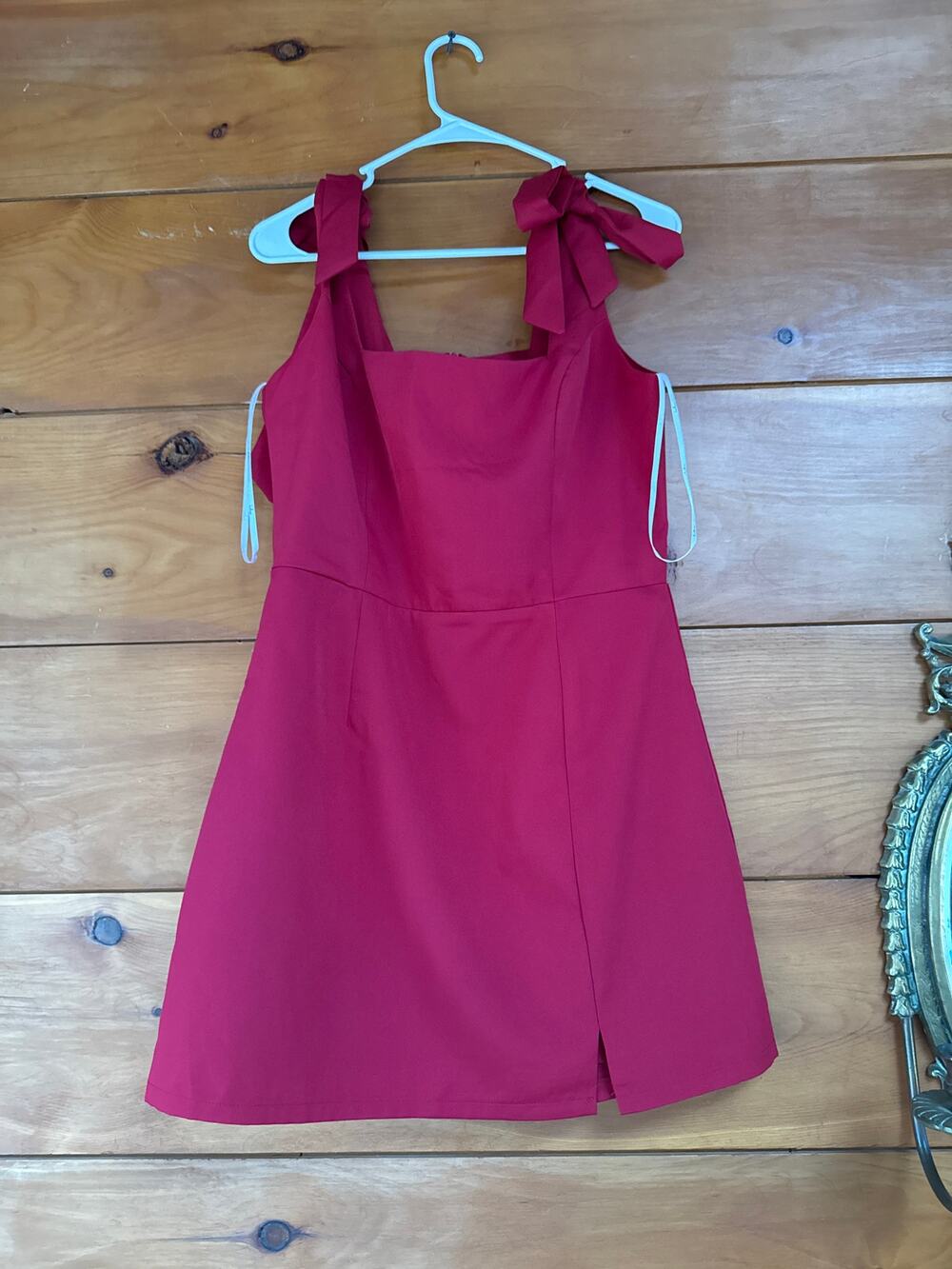 Lulus Your Sweetie Fuchsia Tie-Strap Mini Dress Cocktail Party Classy Size L